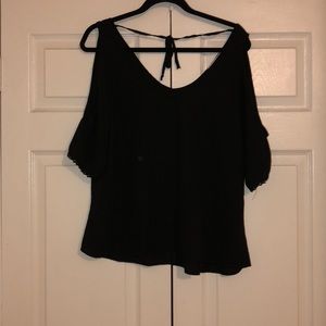 Wishful Park Exposed Shoulder Blouse